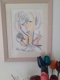 Disegno a pastello Remo Brindisi