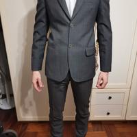 Completo abito uomo grigio taglia 44