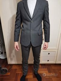 Completo abito uomo grigio taglia 44