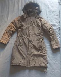 Piumino Donna bordato in Pelliccia sintetica