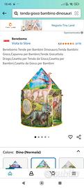 tenda gioco bambini