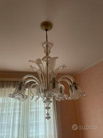 Lampadario vetro di Murano