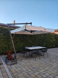 ombrellone a braccio in alluminio