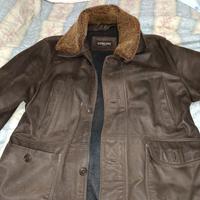 giacca pelle vittorio forti L vintage