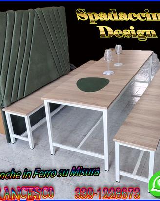 SET BIRRERIA IN FERRO TAVOLI E PANCHE