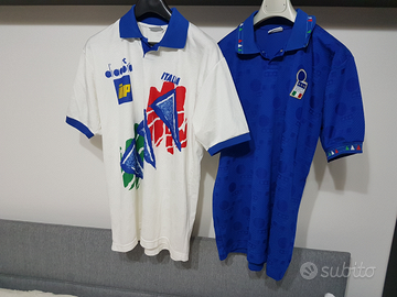 Maglie calcio anni 90 Italia Germania e sciarpa
