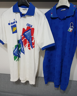Maglie calcio anni 90 Italia Germania e sciarpa