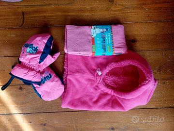 Balaclava Leggins Termici e Manopole Bambina 6/8