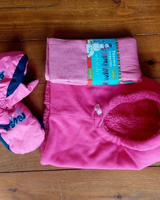 Balaclava Leggins Termici e Manopole Bambina 6/8
