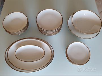 Servizio piatti Eschenbach bordo oro anni 60