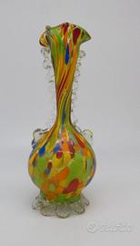 Vaso Murano colorato Fratelli Toso Vetro soffiato