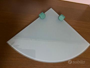 Mensola mensolina angolare vetro