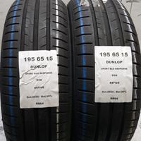 2 GOMME 195 65 15 DUNLOP RB64