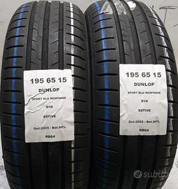 2 GOMME 195 65 15 DUNLOP RB64