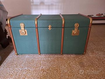 Baule verde ristrutturato