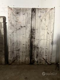 Grande portone rustico antico a due ante –