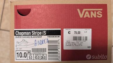 VANS CHAPMAN STRIPE NUOVE MAI USATE tg 43 - 10