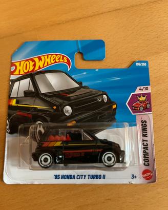 Hot Wheels '85 Honda City Turbo II nera