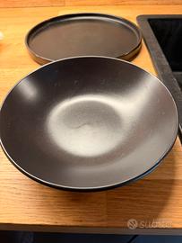 Set piatti Terraglia Neri - pure living