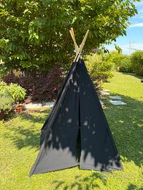 tenda da gioco per bambini in tessuto nero