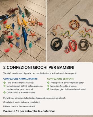 giochi animali