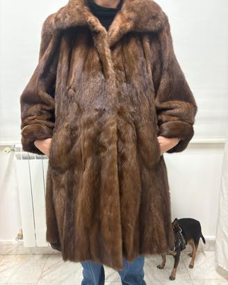 Pelliccia vintage in visone vera – anni ’70, color