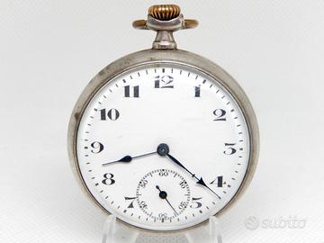 Antico orologio da tasca in ARGENTO primi del 900