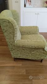 Poltrona in puro cotone con tessuto sfoderabile