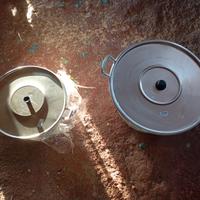 Pentole in alluminio con coperchio