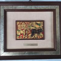 Serigrafia foglia oro 24 kt di Antonio Ligabue