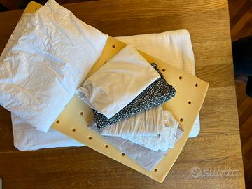 Culla lettino Picci con 2 materassini e 3 lenzuola