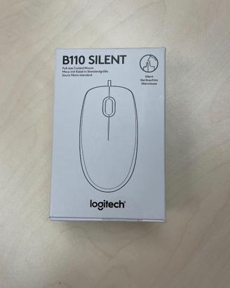 LOGITECH Mouse a filo B110 Silent, Nero