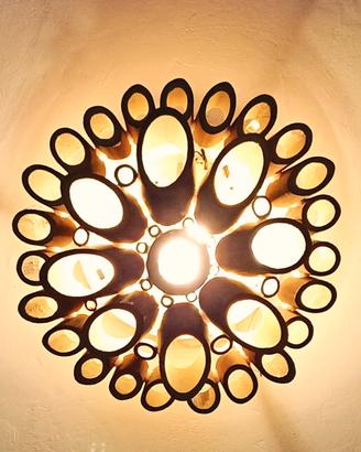 Lampadari lampade in bamboo bambu e altri oggetti