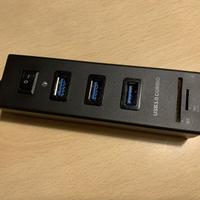 Hub 3 porte USB 3.0 +1 SD +1 TF (MicroSD)