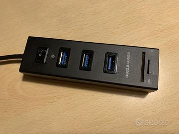 Hub 3 porte USB 3.0 +1 SD +1 TF (MicroSD)