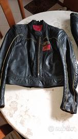 FLM Tuta Moto vintage marca FLM tg.52
