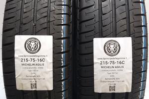 2 GOMME 215 75 16C MICHELIN A55986