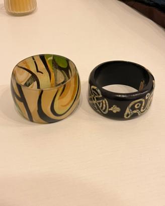 Bracciali “anello” 2X1 dipinti a mano
