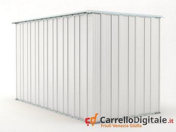 deposito attrezzi giardino 175x307cm 5,4mq bianco