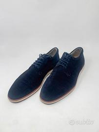 Scarpe in Pelle Scamosciata Blu - Taglia 42 / 43