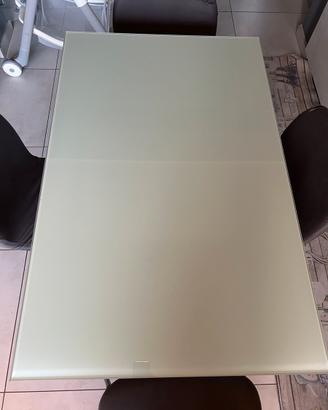 Tavolo allungabile VetroMetallo 110x70 IMBALLATO