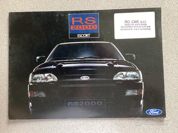BROCHURE FORD ESCORT 2000 RS