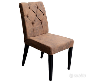 Kare Sedia Marrone  stile Chesterfield