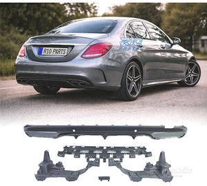 DIFFUSORE MERCEDES CLASSE C W205 AMG 15-21 LOOK C6