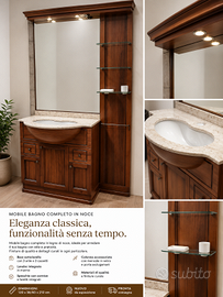 Mobile bagno in noce | Nuovo da esposizione