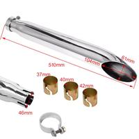 Coppia scarichi universali cromati nuovi