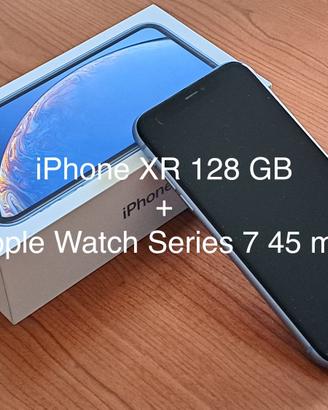 iPhone XR 128 GB + Apple Watch Series 7 45 mm