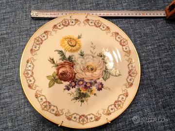 Piatto decorativo da parete motivo floreale