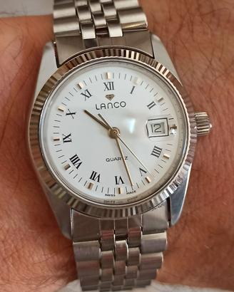 Orologio Lanco swiss vintage watch nos datejut 