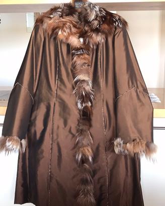 CAPPOTTO CON CAPPUCCIO IN VOLPE